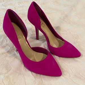 Fuchsia BCBG Paris Suede Pumps
